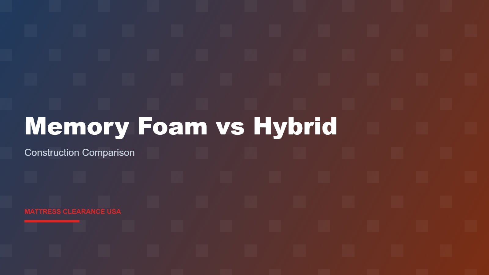 Memory Foam vs Hybrid — Which Type Is a Better Value?