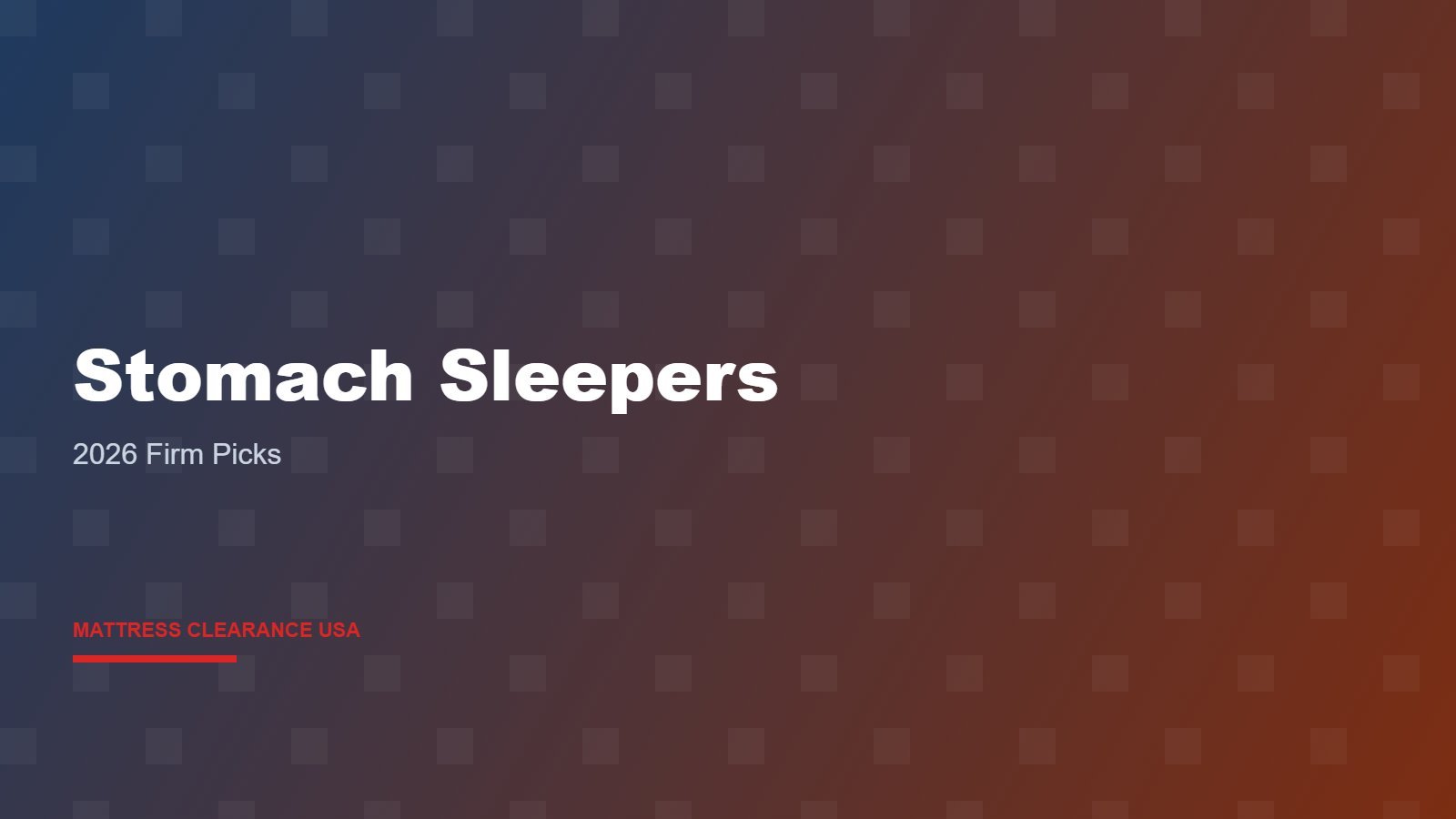 Best Clearance Mattress Deals for Stomach Sleepers 2026